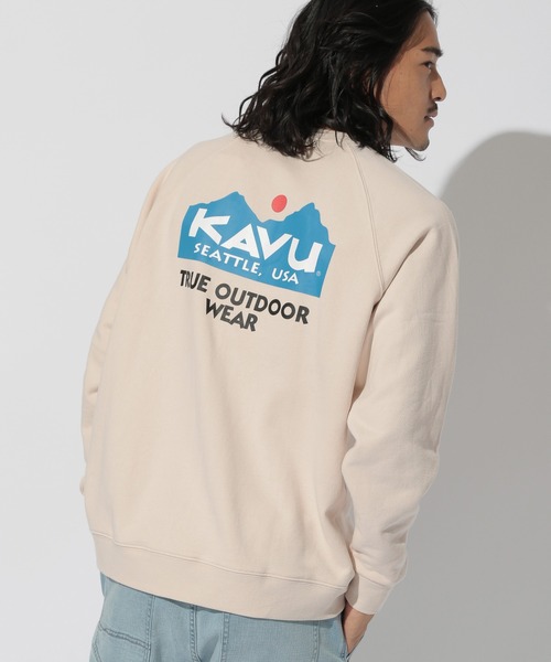 KAVU(カブー)の「【KAVU(カブー)】別注TRUE LOGO POCKET SWEAT(Tシャツ/カットソー・メンズ・ネイビー/アイボリー/マスタード・MEDIUM/LARGE)」の11枚目の写真