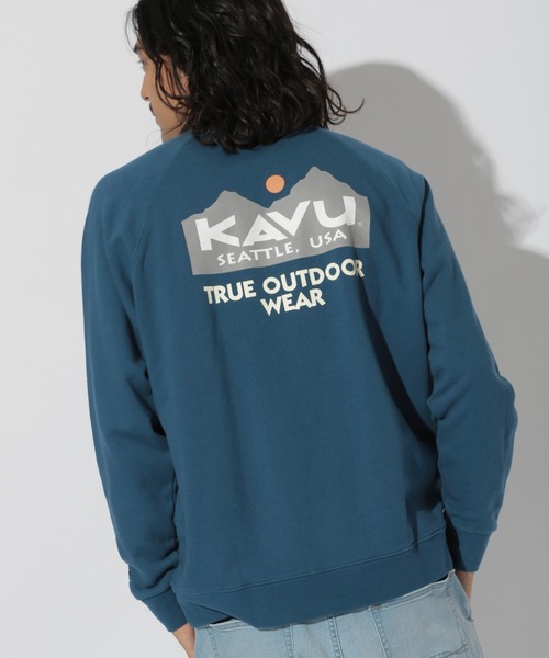 KAVU(カブー)の「【KAVU(カブー)】別注TRUE LOGO POCKET SWEAT(Tシャツ/カットソー・メンズ・ネイビー/アイボリー/マスタード・MEDIUM/LARGE)」の15枚目の写真