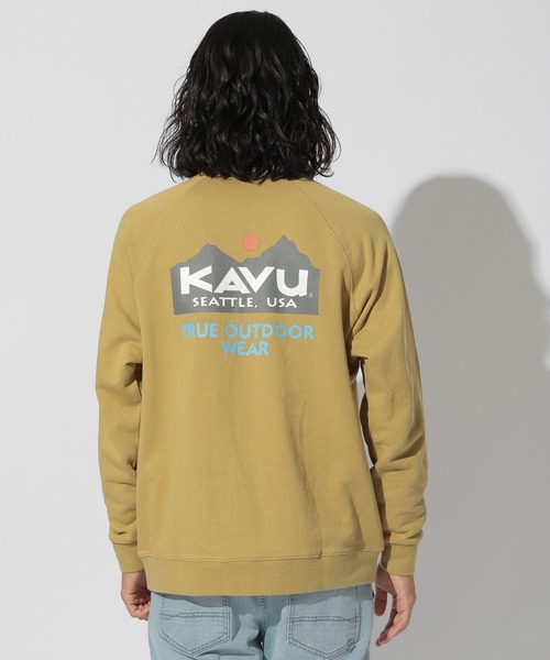 KAVU(カブー)の「【KAVU(カブー)】別注TRUE LOGO POCKET SWEAT(Tシャツ/カットソー・メンズ・ネイビー/アイボリー/マスタード・MEDIUM/LARGE)」の18枚目の写真