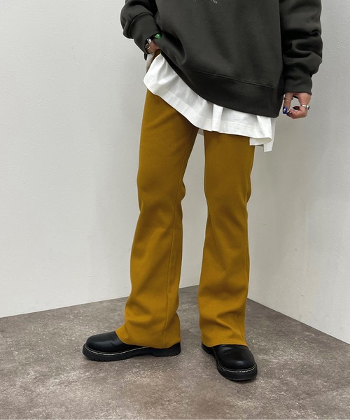 apres jour mignon(アプレジュールミニョン)の「カットオフリブパンツ【ZOZOTOWN限定アイテム】(その他パンツ・レディース・マスタード/ブラック/グリーン/オレンジ/レッド・MEDIUM/SMALL/X-LARGE)」の4枚目の写真