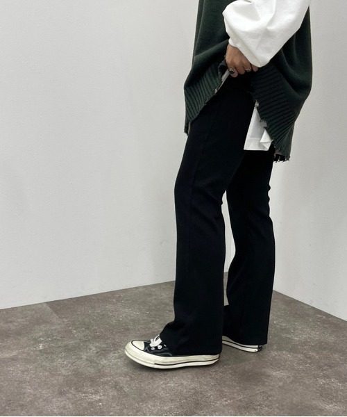 apres jour mignon(アプレジュールミニョン)の「カットオフリブパンツ【ZOZOTOWN限定アイテム】(その他パンツ・レディース・マスタード/ブラック/グリーン/オレンジ/レッド・MEDIUM/SMALL/X-LARGE)」の7枚目の写真