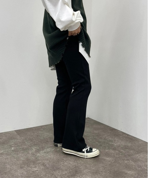 apres jour mignon(アプレジュールミニョン)の「カットオフリブパンツ【ZOZOTOWN限定アイテム】(その他パンツ・レディース・マスタード/ブラック/グリーン/オレンジ/レッド・MEDIUM/SMALL/X-LARGE)」の8枚目の写真