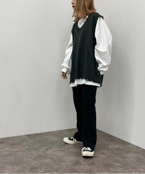 apres jour mignon(アプレジュールミニョン)の「カットオフリブパンツ【ZOZOTOWN限定アイテム】(その他パンツ・レディース・マスタード/ブラック/グリーン/オレンジ/レッド・MEDIUM/SMALL/X-LARGE)」の11枚目の写真