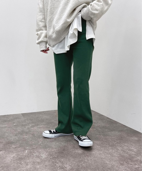apres jour mignon(アプレジュールミニョン)の「カットオフリブパンツ【ZOZOTOWN限定アイテム】(その他パンツ・レディース・マスタード/ブラック/グリーン/オレンジ/レッド・MEDIUM/SMALL/X-LARGE)」の12枚目の写真