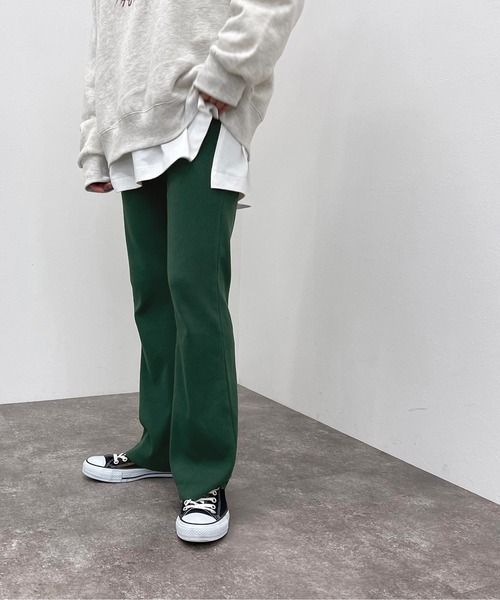 apres jour mignon(アプレジュールミニョン)の「カットオフリブパンツ【ZOZOTOWN限定アイテム】(その他パンツ・レディース・マスタード/ブラック/グリーン/オレンジ/レッド・MEDIUM/SMALL/X-LARGE)」の13枚目の写真
