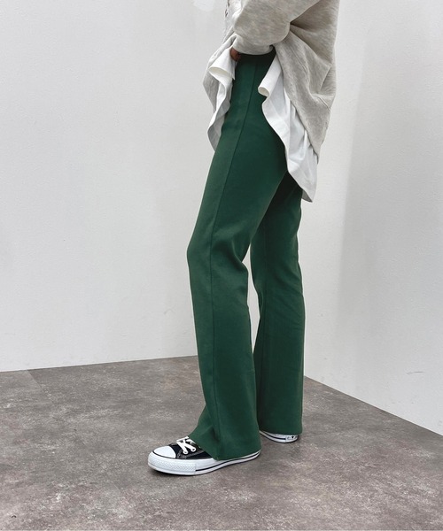 apres jour mignon(アプレジュールミニョン)の「カットオフリブパンツ【ZOZOTOWN限定アイテム】(その他パンツ・レディース・マスタード/ブラック/グリーン/オレンジ/レッド・MEDIUM/SMALL/X-LARGE)」の14枚目の写真