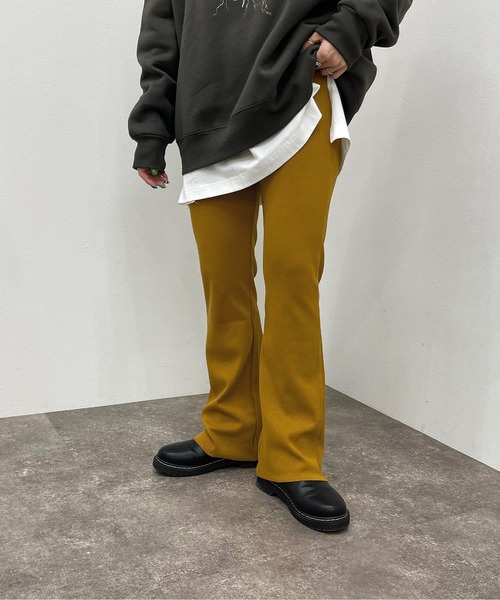apres jour mignon(アプレジュールミニョン)の「カットオフリブパンツ【ZOZOTOWN限定アイテム】(その他パンツ・レディース・マスタード/ブラック/グリーン/オレンジ/レッド・MEDIUM/SMALL/X-LARGE)」の19枚目の写真
