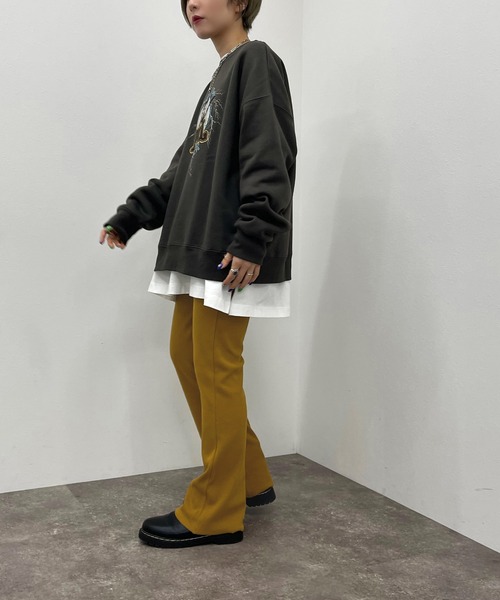 apres jour mignon(アプレジュールミニョン)の「カットオフリブパンツ【ZOZOTOWN限定アイテム】(その他パンツ・レディース・マスタード/ブラック/グリーン/オレンジ/レッド・MEDIUM/SMALL/X-LARGE)」の21枚目の写真