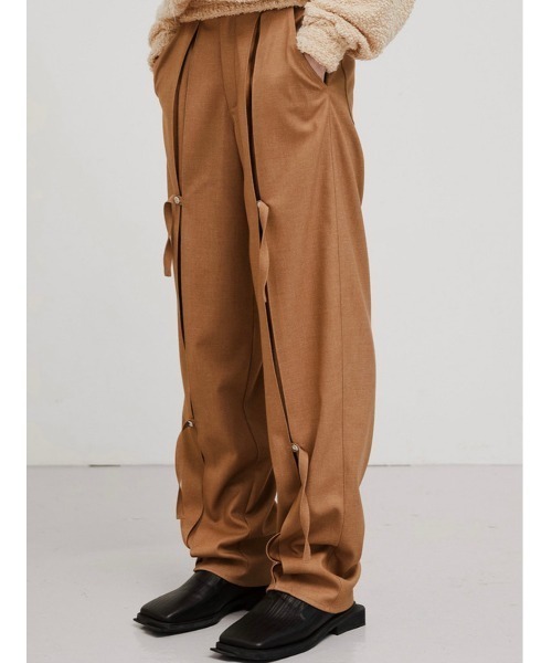 ESC STUDIO（イーエスシースタジオ）の「【ESC STUDIO/イーエスシー スタジオ】slit trouser pants/スリットトラウザーパンツセットアップ スラックス（スラックス・メンズ・ブラック/グリーン/ベージュ・M/L）」の9枚目の写真
