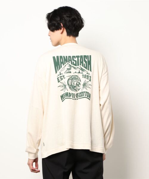 MANASTASH(マナスタッシュ)の「MANASTASH/マナスタッシュ MOUNTAIN RAVEN L/S TEE(Tシャツ/カットソー・メンズ・ブラック/ブラウン/ナチュラル・LARGE/MEDIUM/X-LARGE)」の6枚目の写真