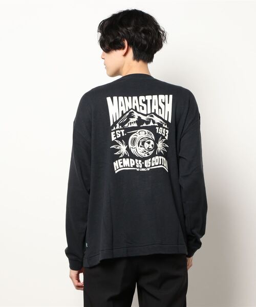 MANASTASH(マナスタッシュ)の「MANASTASH/マナスタッシュ MOUNTAIN RAVEN L/S TEE(Tシャツ/カットソー・メンズ・ブラック/ブラウン/ナチュラル・LARGE/MEDIUM/X-LARGE)」の5枚目の写真