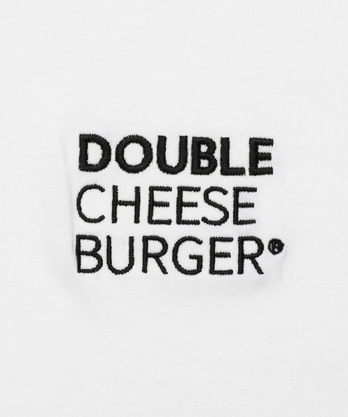 DOUBLE CHEESEBURGER(ダブルチーズバーガー)の「ダブルチーズバーガー Tシャツ -Side Logo- / DOUBLE CHEESEBURGER T-Shirt -Side Logo-(Tシャツ/カットソー・メンズ・ホワイト/ダークブラック/ライトブルー/ライトイエロー・1/2)」の6枚目の写真
