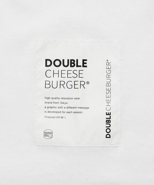 DOUBLE CHEESEBURGER(ダブルチーズバーガー)の「ダブルチーズバーガー Tシャツ -Side Logo- / DOUBLE CHEESEBURGER T-Shirt -Side Logo-(Tシャツ/カットソー・メンズ・ホワイト/ダークブラック/ライトブルー/ライトイエロー・1/2)」の8枚目の写真