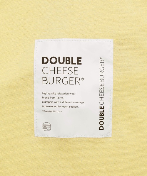 DOUBLE CHEESEBURGER(ダブルチーズバーガー)の「ダブルチーズバーガー Tシャツ -Side Logo- / DOUBLE CHEESEBURGER T-Shirt -Side Logo-(Tシャツ/カットソー・メンズ・ホワイト/ダークブラック/ライトブルー/ライトイエロー・1/2)」の21枚目の写真