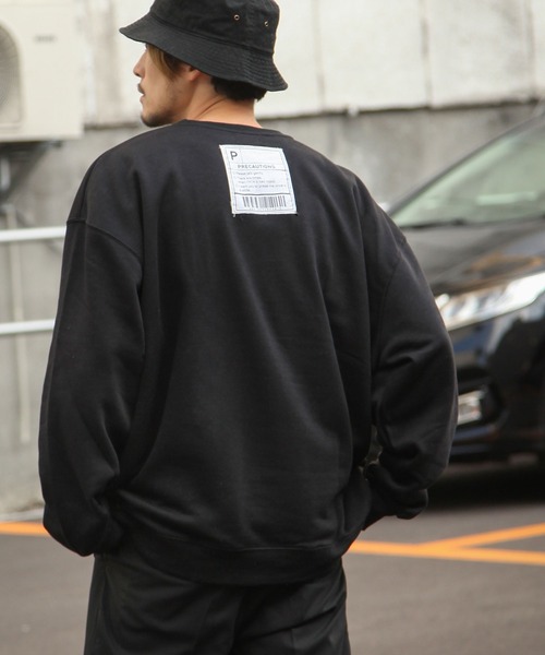 ZIP FIVE（ジップファイブ）の「【ZIP FIVE】【肉厚】バックタグビッグスウェット/トレーナー（スウェット・レディース・ブラック/ベージュ/チャコール/アイボリー/オートミール/カーキ/ブルー・LARGE/X-LARGE/MEDIUM）」の2枚目の写真