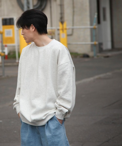 ZIP FIVE（ジップファイブ）の「【ZIP FIVE】【肉厚】バックタグビッグスウェット/トレーナー（スウェット・レディース・ブラック/ベージュ/チャコール/アイボリー/オートミール/カーキ/ブルー・LARGE/X-LARGE/MEDIUM）」の12枚目の写真