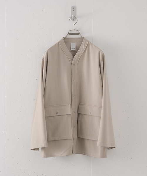 CASPER JOHN（キャスパージョン）の「Ring snap shirt cardigan/リングスナップシャツカーディガン（カーディガン/ボレロ・メンズ・ブラック/ベージュ/サックスブルー・SMALL/MEDIUM/LARGE）」の13枚目の写真