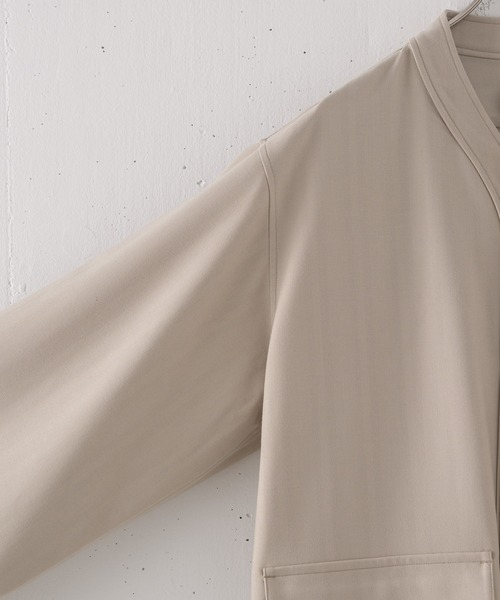 CASPER JOHN（キャスパージョン）の「Ring snap shirt cardigan/リングスナップシャツカーディガン（カーディガン/ボレロ・メンズ・ブラック/ベージュ/サックスブルー・SMALL/MEDIUM/LARGE）」の17枚目の写真