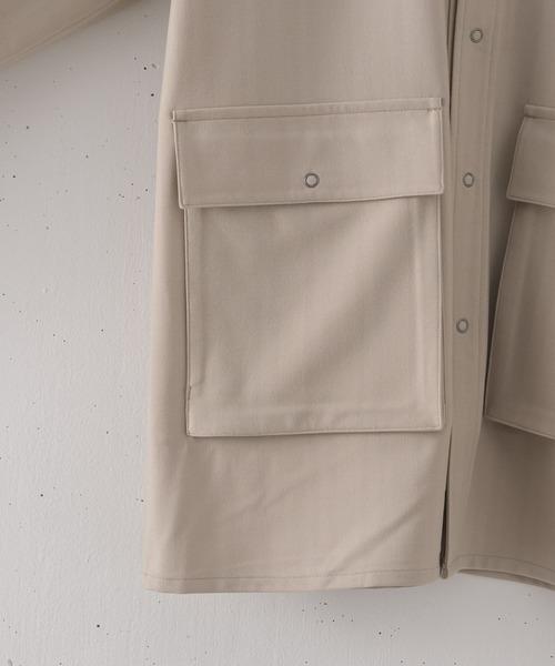 CASPER JOHN（キャスパージョン）の「Ring snap shirt cardigan/リングスナップシャツカーディガン（カーディガン/ボレロ・メンズ・ブラック/ベージュ/サックスブルー・SMALL/MEDIUM/LARGE）」の19枚目の写真