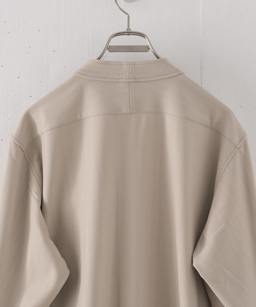 CASPER JOHN（キャスパージョン）の「Ring snap shirt cardigan/リングスナップシャツカーディガン（カーディガン/ボレロ・メンズ・ブラック/ベージュ/サックスブルー・SMALL/MEDIUM/LARGE）」の21枚目の写真