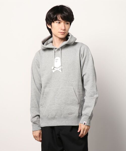 A BATHING APE(アベイシングエイプ)の「【PIRATE STORE EXCLUSIVE】SMALL APE CROSSBONE RELAXED FIT PULLOVER HOODIE M(パーカー・メンズ・ブラック/グレー・SMALL/MEDIUM/LARGE/X-LARGE/XX-LARGE)」の7枚目の写真