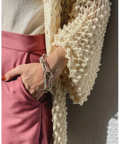 Bab（バブ）の「【WEB限定】ビッグチェーンチョーカー（チョーカー・レディース・シルバー・ONESIZE）」の5枚目の写真