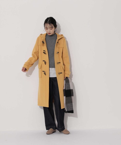 NATURAL BEAUTY BASIC（ナチュラルビューティーベーシック）の「ダッフルコート（ダッフルコート・レディース・ネイビー/カーキ/イエロー・SMALL/MEDIUM）」の18枚目の写真