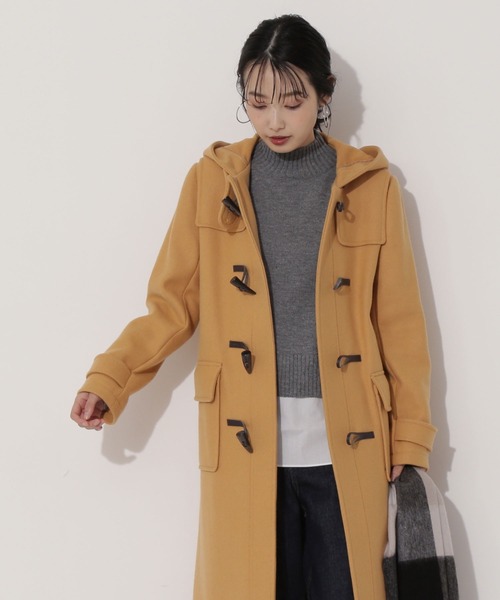 NATURAL BEAUTY BASIC（ナチュラルビューティーベーシック）の「ダッフルコート（ダッフルコート・レディース・ネイビー/カーキ/イエロー・SMALL/MEDIUM）」の3枚目の写真