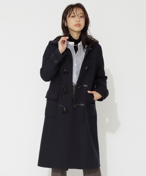 NATURAL BEAUTY BASIC（ナチュラルビューティーベーシック）の「ダッフルコート（ダッフルコート・レディース・ネイビー/カーキ/イエロー・SMALL/MEDIUM）」の9枚目の写真