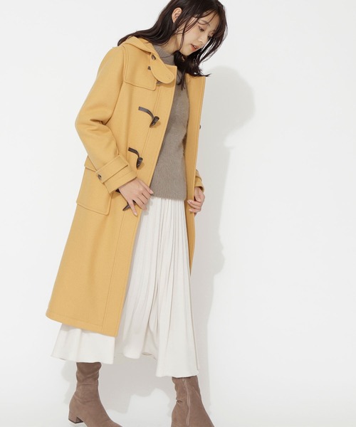 NATURAL BEAUTY BASIC（ナチュラルビューティーベーシック）の「ダッフルコート（ダッフルコート・レディース・ネイビー/カーキ/イエロー・SMALL/MEDIUM）」の14枚目の写真