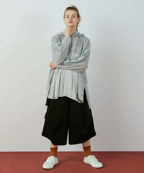 FRAPBOIS（フラボア）の「スリーディーコール パンツ（その他パンツ・レディース・ブラック/カーキ・1/0）」の6枚目の写真