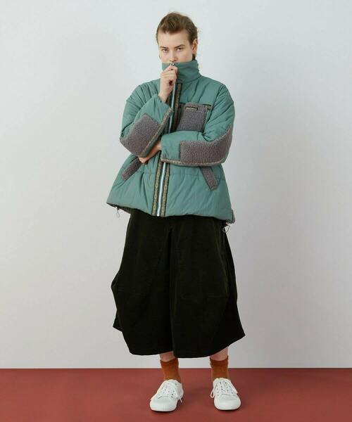 FRAPBOIS（フラボア）の「スリーディーコール パンツ（その他パンツ・レディース・ブラック/カーキ・1/0）」の9枚目の写真