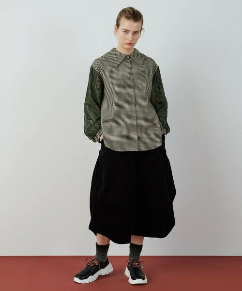 FRAPBOIS（フラボア）の「スリーディーコール パンツ（その他パンツ・レディース・ブラック/カーキ・1/0）」の10枚目の写真