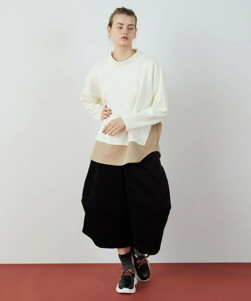 FRAPBOIS（フラボア）の「スリーディーコール パンツ（その他パンツ・レディース・ブラック/カーキ・1/0）」の15枚目の写真