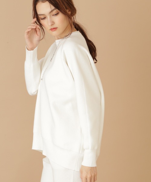 JILL STUART（ジルスチュアート）の「《Exclusive Line》ビッグトレーナー（スウェット・レディース・ホワイト/イエロー・FREE）」の4枚目の写真