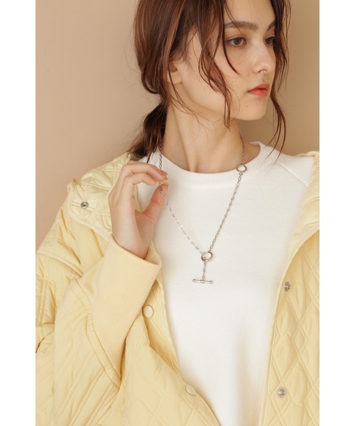 JILL STUART（ジルスチュアート）の「《Exclusive Line》ビッグトレーナー（スウェット・レディース・ホワイト/イエロー・FREE）」の6枚目の写真