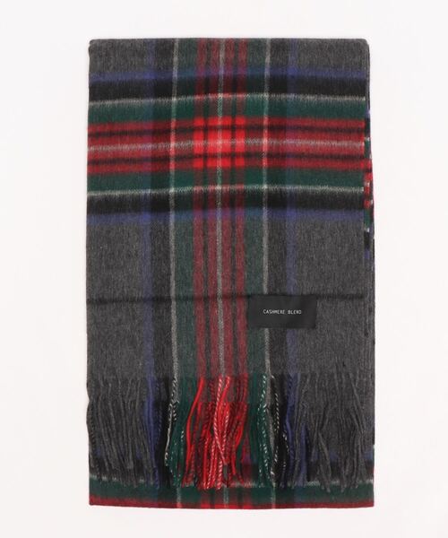 ketty（ケティ）の「カシミアブレンドタータンチェックストール ≪手洗い可能≫（マフラー・レディース・ピンク/グレー/ネイビー・FREE）」の5枚目の写真