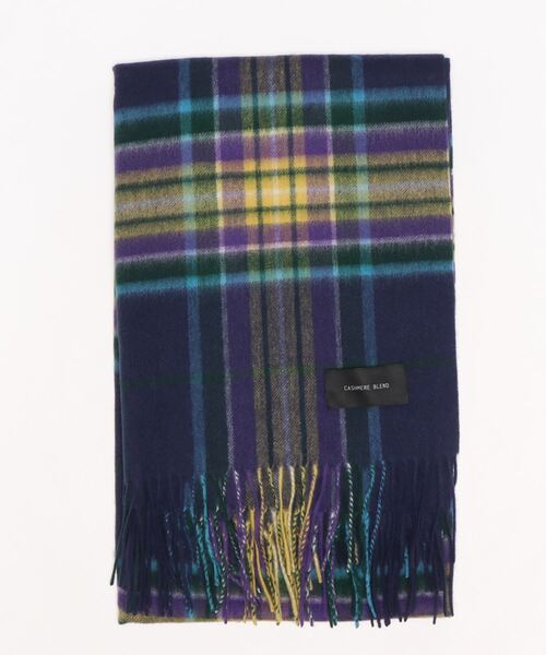 ketty（ケティ）の「カシミアブレンドタータンチェックストール ≪手洗い可能≫（マフラー・レディース・ピンク/グレー/ネイビー・FREE）」の8枚目の写真