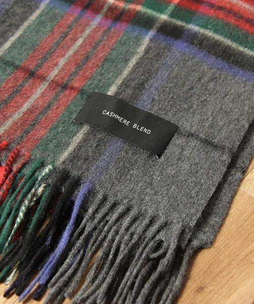 ketty（ケティ）の「カシミアブレンドタータンチェックストール ≪手洗い可能≫（マフラー・レディース・ピンク/グレー/ネイビー・FREE）」の13枚目の写真