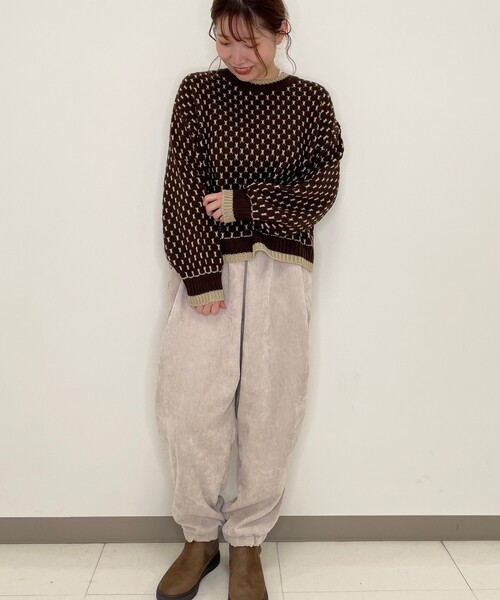 Cutie Blonde(キューティーブロンド)の「◆【S-L】ポツポツ柄ニット(ニット/セーター・レディース・ブラック系3/ベージュ系その他6/ダークブラウン系3・02/03/01)」の16枚目の写真