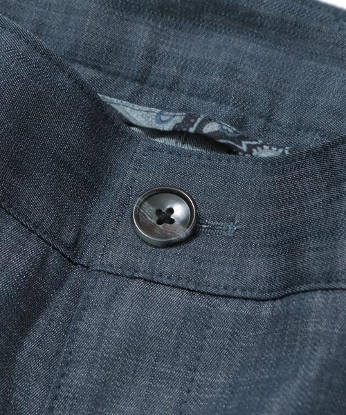 MEN'S BIGI（メンズビギ）の「デニム調シャンブレーストレッチパンツ　fabric made in japan（その他パンツ・メンズ・ベージュ/ネイビー・01/02/03/04）」の8枚目の写真