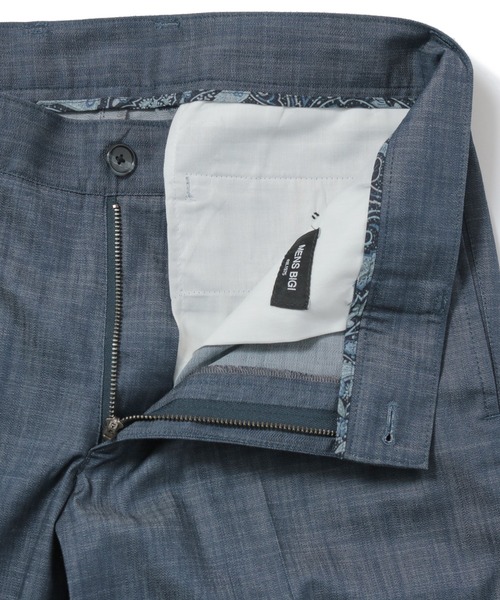 MEN'S BIGI（メンズビギ）の「デニム調シャンブレーストレッチパンツ　fabric made in japan（その他パンツ・メンズ・ベージュ/ネイビー・01/02/03/04）」の11枚目の写真
