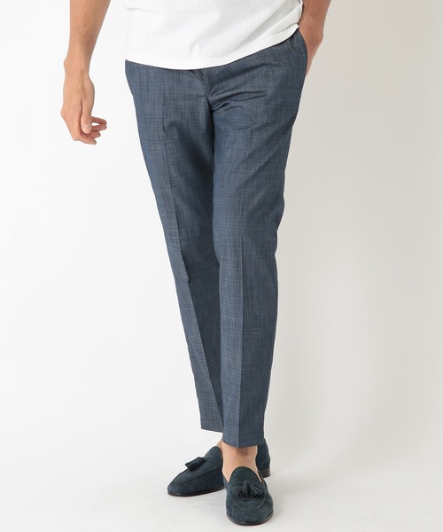 MEN'S BIGI（メンズビギ）の「デニム調シャンブレーストレッチパンツ　fabric made in japan（その他パンツ・メンズ・ベージュ/ネイビー・01/02/03/04）」の16枚目の写真