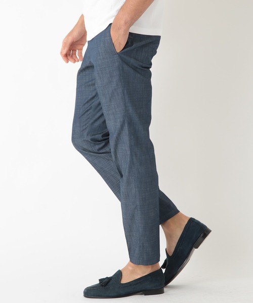 MEN'S BIGI（メンズビギ）の「デニム調シャンブレーストレッチパンツ　fabric made in japan（その他パンツ・メンズ・ベージュ/ネイビー・01/02/03/04）」の17枚目の写真