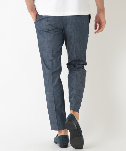 MEN'S BIGI（メンズビギ）の「デニム調シャンブレーストレッチパンツ　fabric made in japan（その他パンツ・メンズ・ベージュ/ネイビー・01/02/03/04）」の18枚目の写真