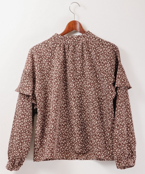 Brownie（ブラウニー）の「Brownie 小花柄袖ﾌﾘﾙﾌﾞﾗｳｽ（シャツ/ブラウス・レディース・ブラウン/ブラック/ネイビー・FREE）」の18枚目の写真