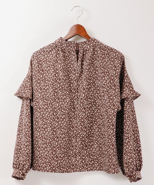 Brownie（ブラウニー）の「Brownie 小花柄袖ﾌﾘﾙﾌﾞﾗｳｽ（シャツ/ブラウス・レディース・ブラウン/ブラック/ネイビー・FREE）」の19枚目の写真