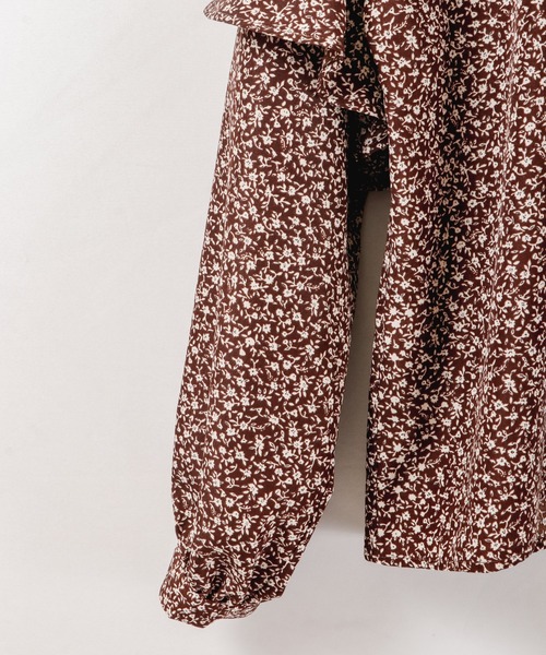 Brownie（ブラウニー）の「Brownie 小花柄袖ﾌﾘﾙﾌﾞﾗｳｽ（シャツ/ブラウス・レディース・ブラウン/ブラック/ネイビー・FREE）」の20枚目の写真