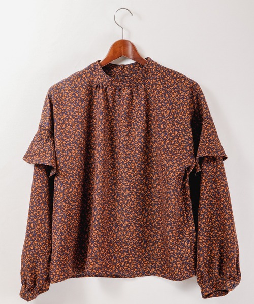 Brownie（ブラウニー）の「Brownie 小花柄袖ﾌﾘﾙﾌﾞﾗｳｽ（シャツ/ブラウス・レディース・ブラウン/ブラック/ネイビー・FREE）」の22枚目の写真