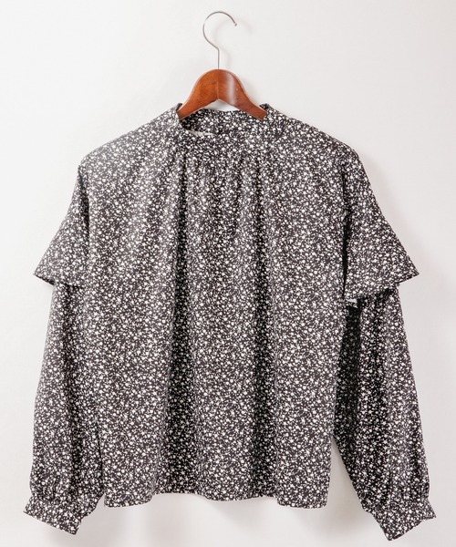 Brownie（ブラウニー）の「Brownie 小花柄袖ﾌﾘﾙﾌﾞﾗｳｽ（シャツ/ブラウス・レディース・ブラウン/ブラック/ネイビー・FREE）」の16枚目の写真